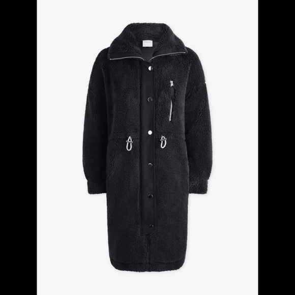 NWT Black Sherpa VARLEY Jones Coat - Picture 5 of 16